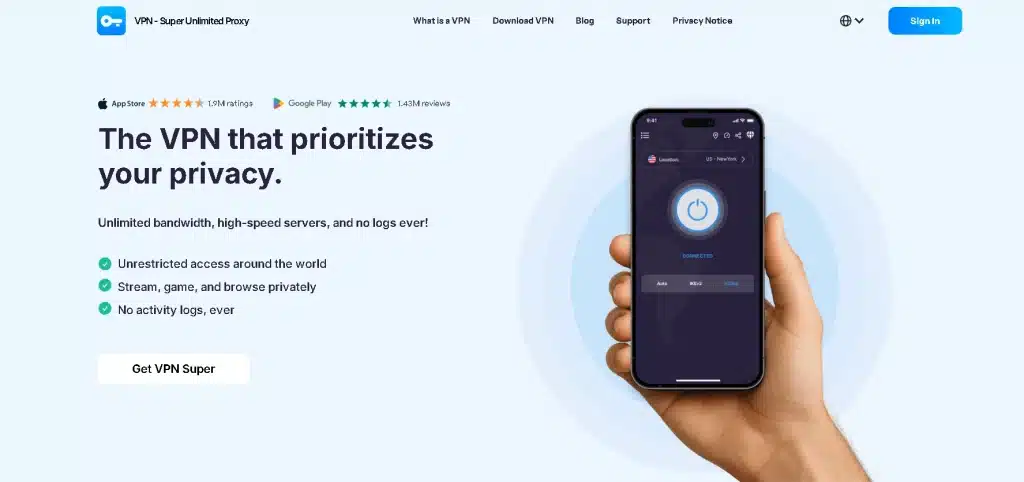 vpn super unlimited proxy