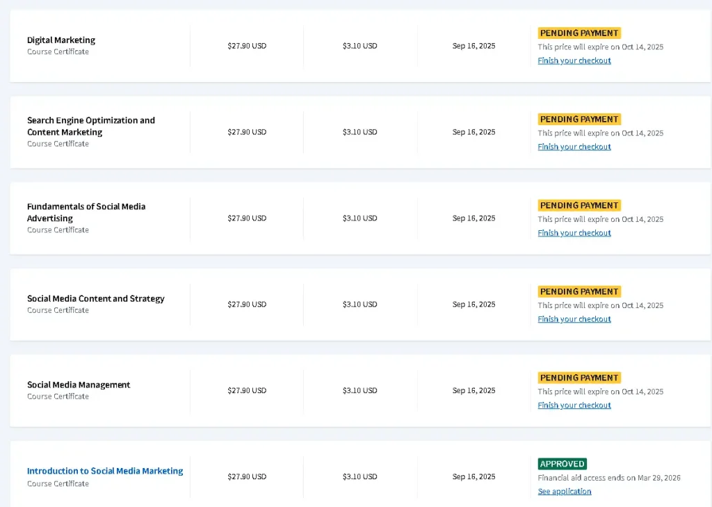 coursera financial aid