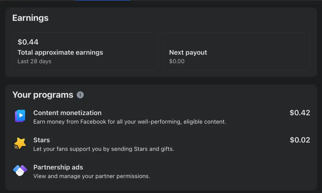 facebook monetization earnings proof nepal